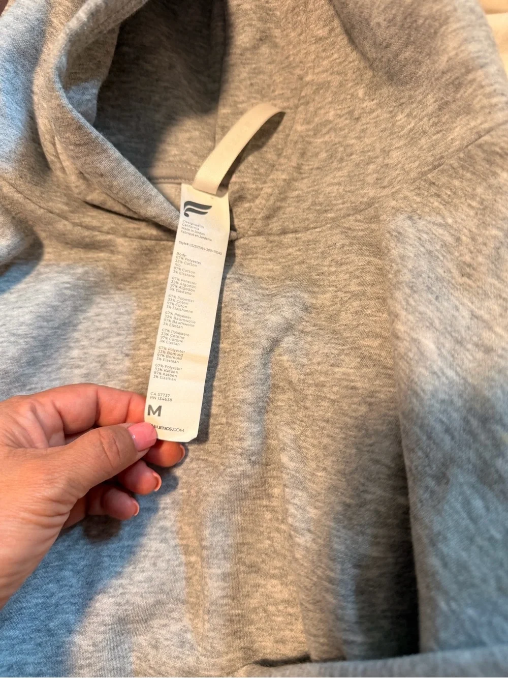 Fabletics Heather Gray Pullover Hoodie and 8 pair leggings mediums - Picture 3 of 8